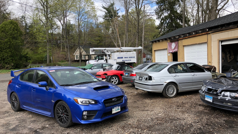 The lot where I bought the BMW seat.